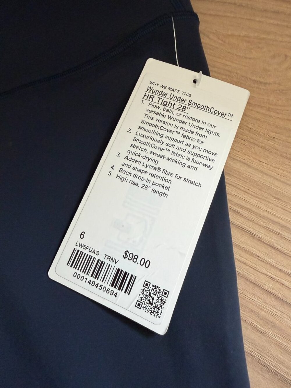 lululemon Tights Navy - Picture 2 of 2